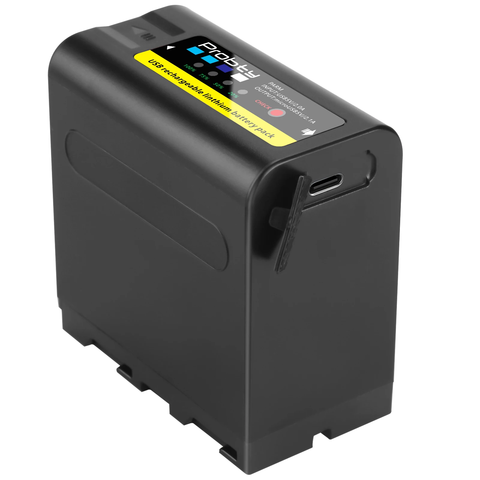 Probty 10800mAh NP-F980 NP-F970 NPF960 NP F970 Battery with USB Charge Output For Sony PLM-100 CCD-TRV35 MVC-FD91 MC1500C