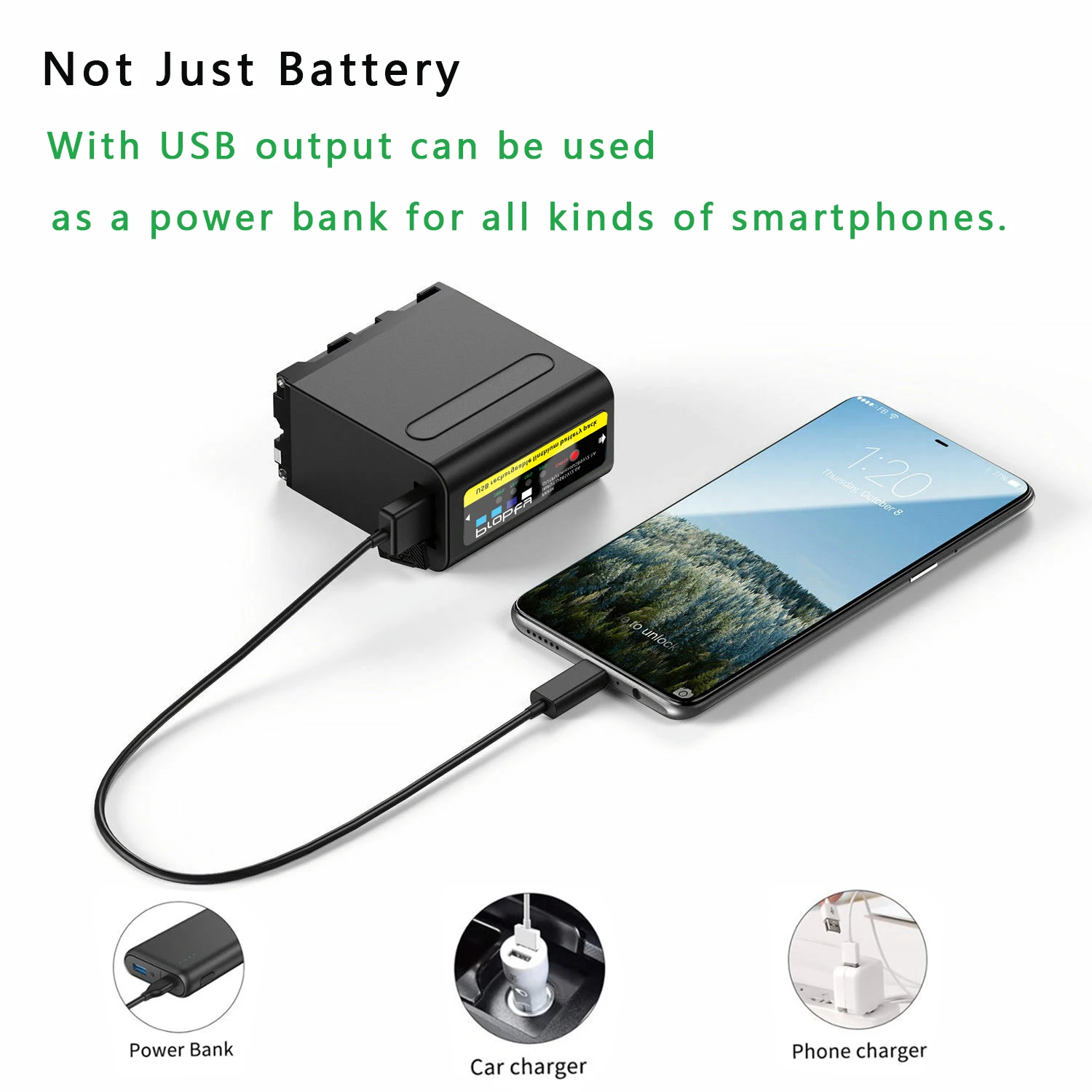 Probty 10800mAh NP-F980 NP-F970 NPF960 NP F970 Battery with USB Charge Output For Sony PLM-100 CCD-TRV35 MVC-FD91 MC1500C