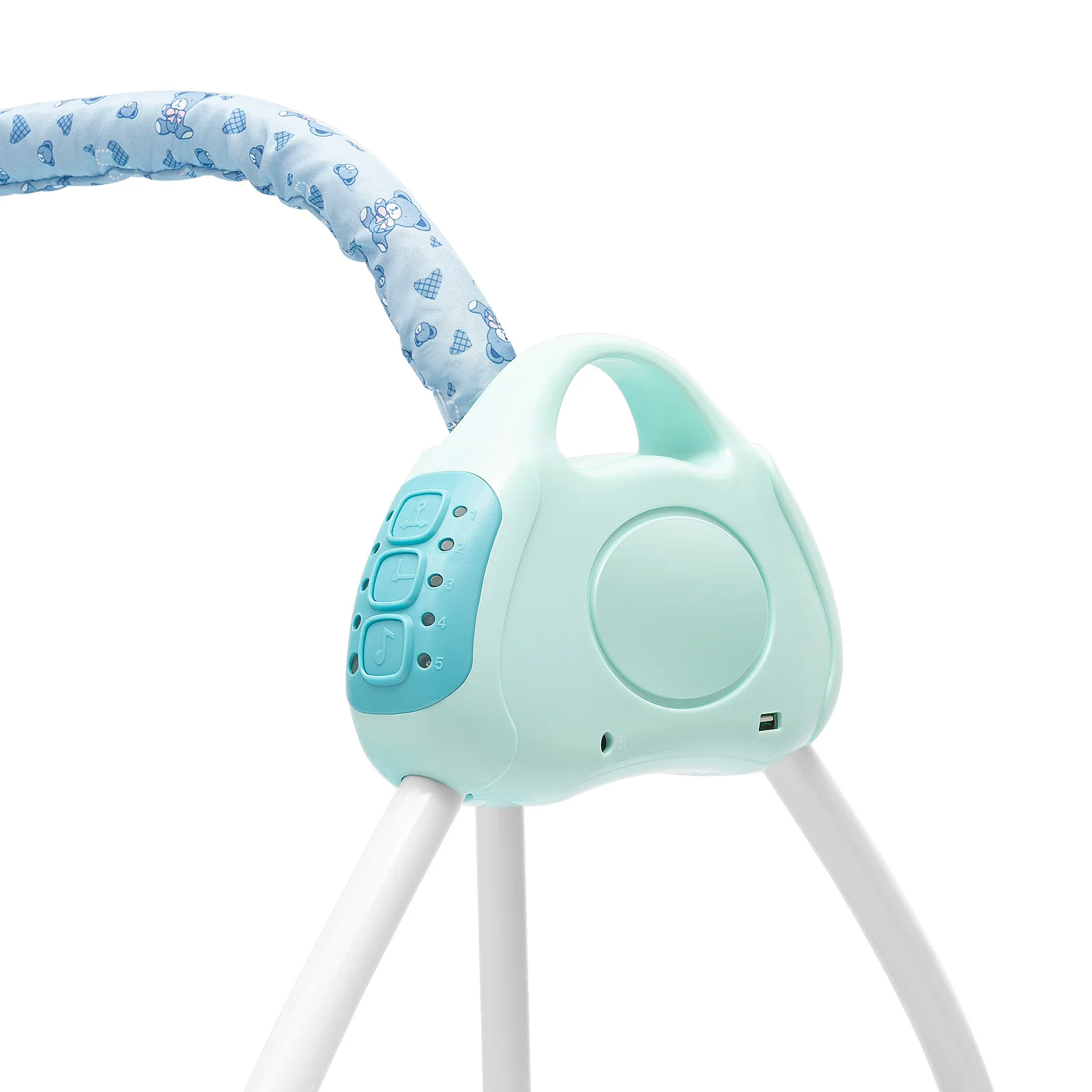 Baby Swing Electric Rocker with 12 Songs Bluetooth USB 5 Swing Speeds for Infant Toddler Bedtime Soothing Without Battery