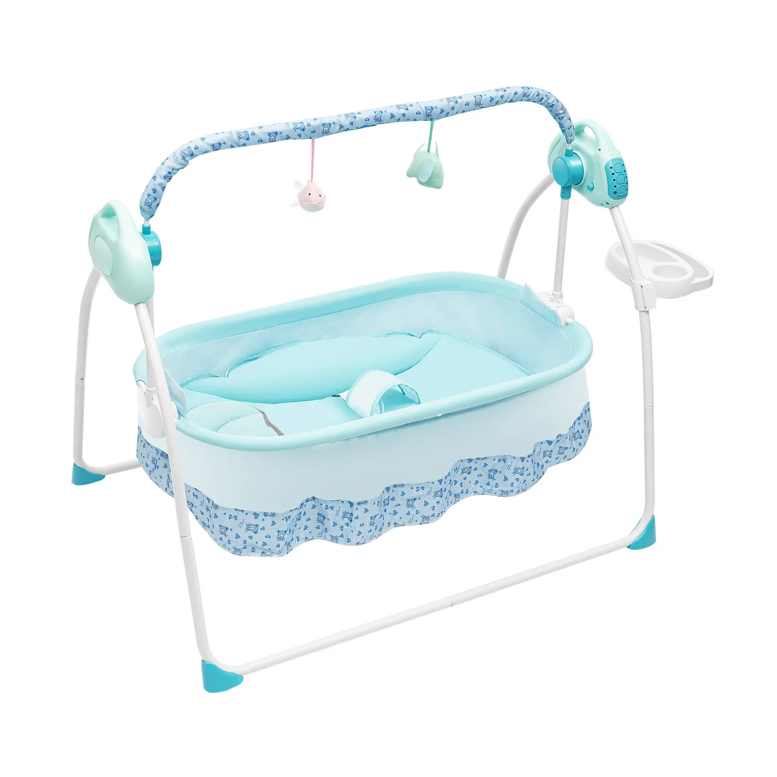 Baby Swing Electric Rocker with 12 Songs Bluetooth USB 5 Swing Speeds for Infant Toddler Bedtime Soothing Without Battery