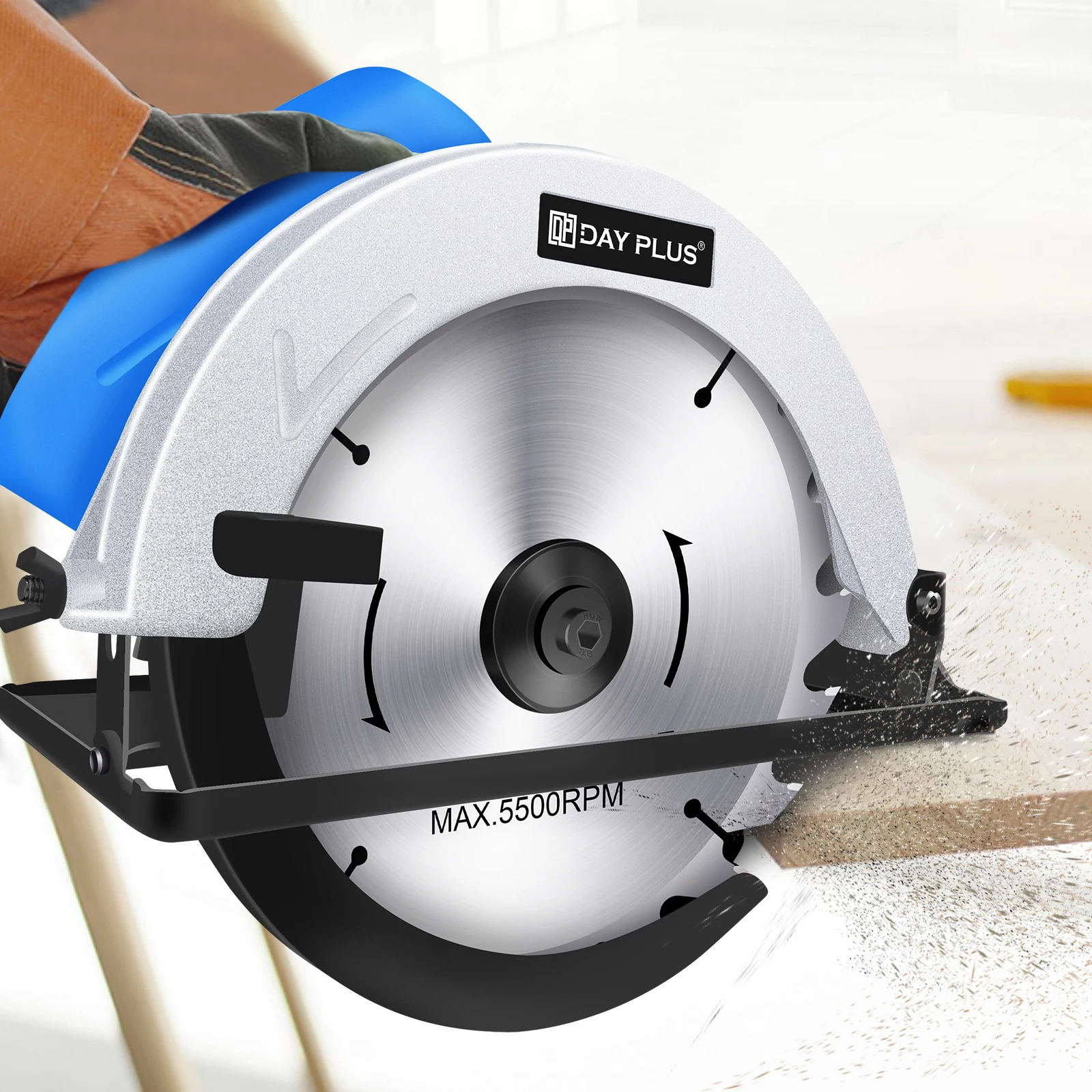 2000W Circular Saw,Full Copper Motor Corded Electric Saw,With 185mm Blade,Professional Wood Cutting Tool for Boards,Hardwood DIY