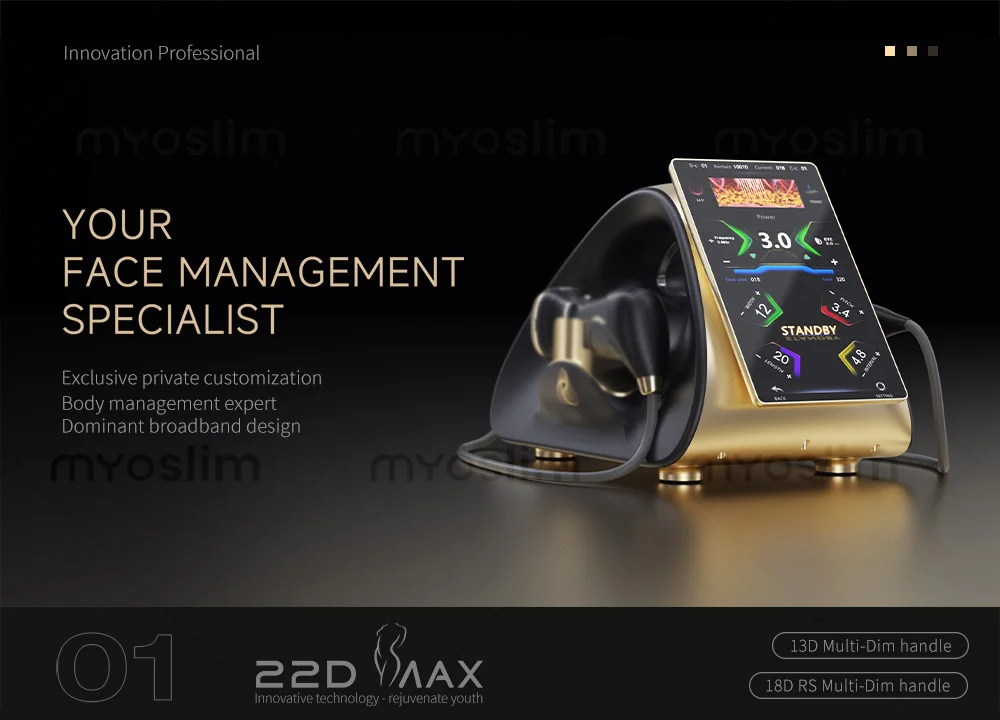 Portable 22D 2-in-1 MAX Ultra 360 Facial lift, Dual handle Skin Tightening Machine, 3D Body Shaping Machine