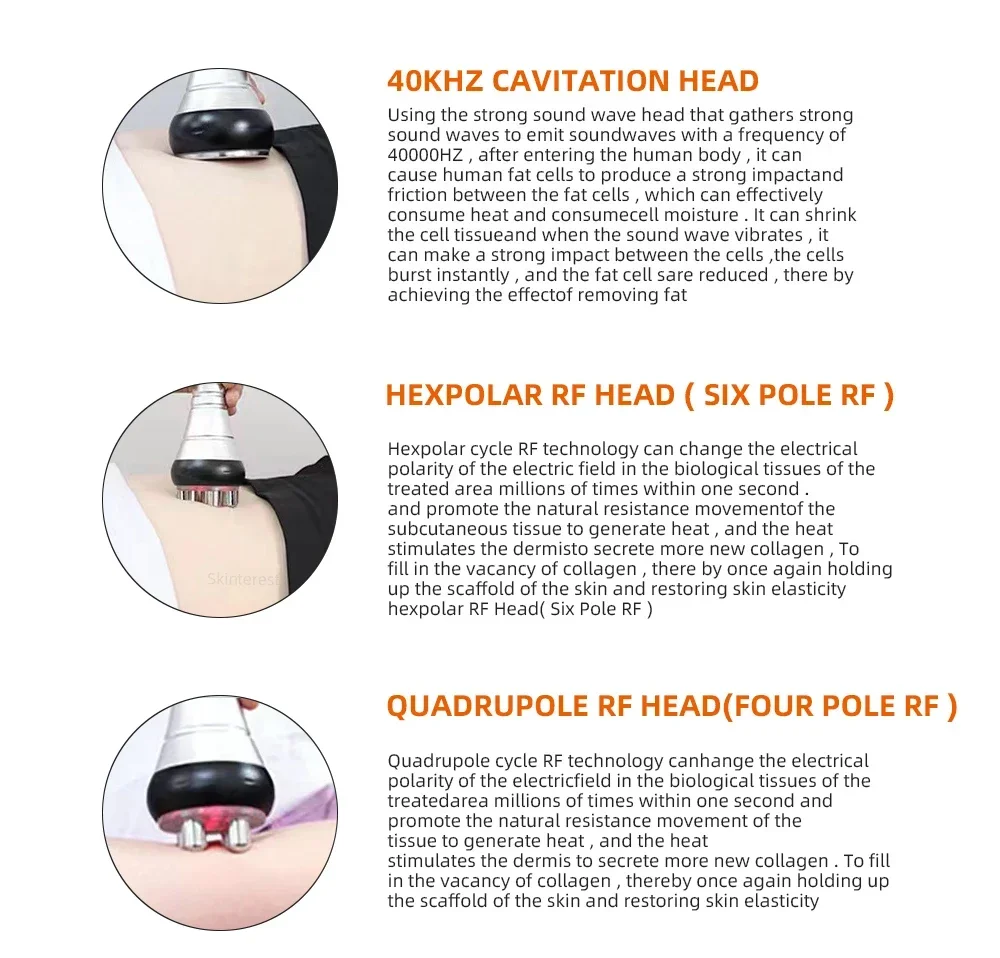 Missheart Professional 9-in-1 40K Cavitation Ultrasonic Weight Loss Lifting And Firming Massage(Fast Shipping From UK Warehouse)