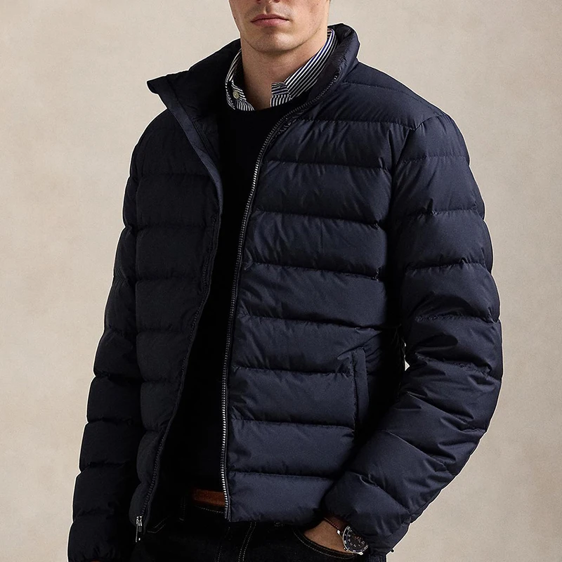 Winter new men's casual jacket long sleeved hooded loose warm cotton jacket