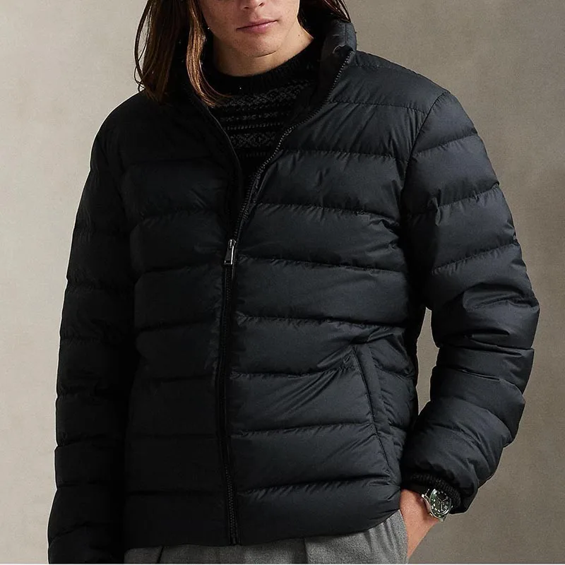 Winter new men's casual jacket long sleeved hooded loose warm cotton jacket