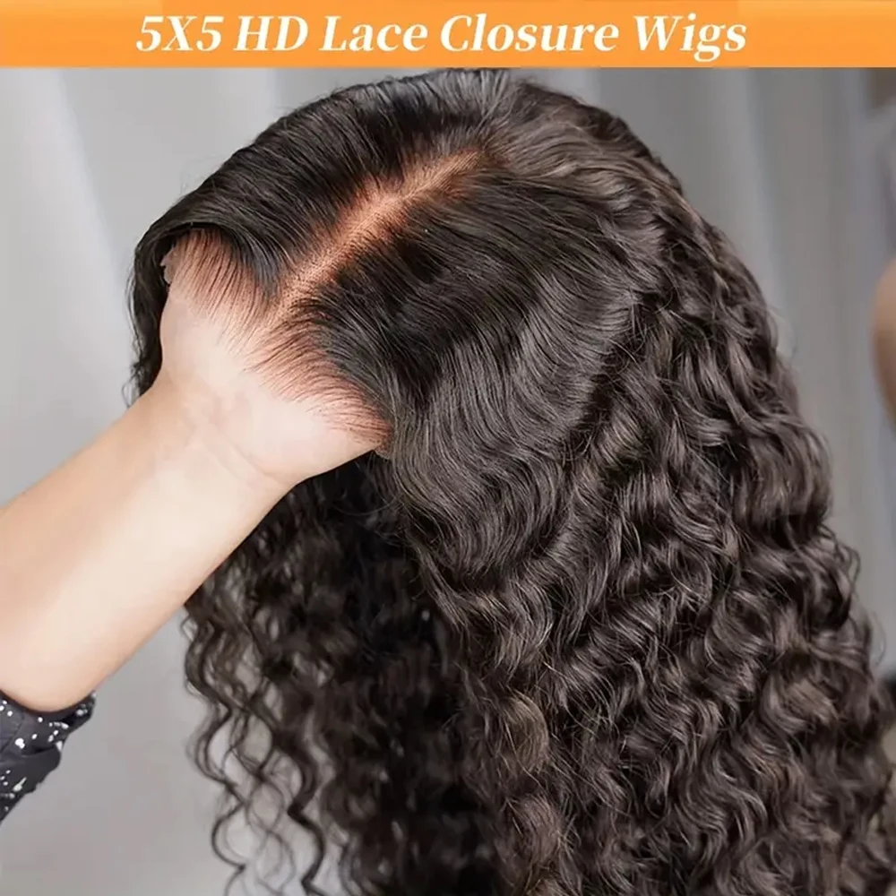 40 42 Inch Bone Straight Human Hair Wigs 13x4 13x6 HD Lace Frontal Wigs Glueless 5x5 Closure 3 Seconds To Wear For Beginners