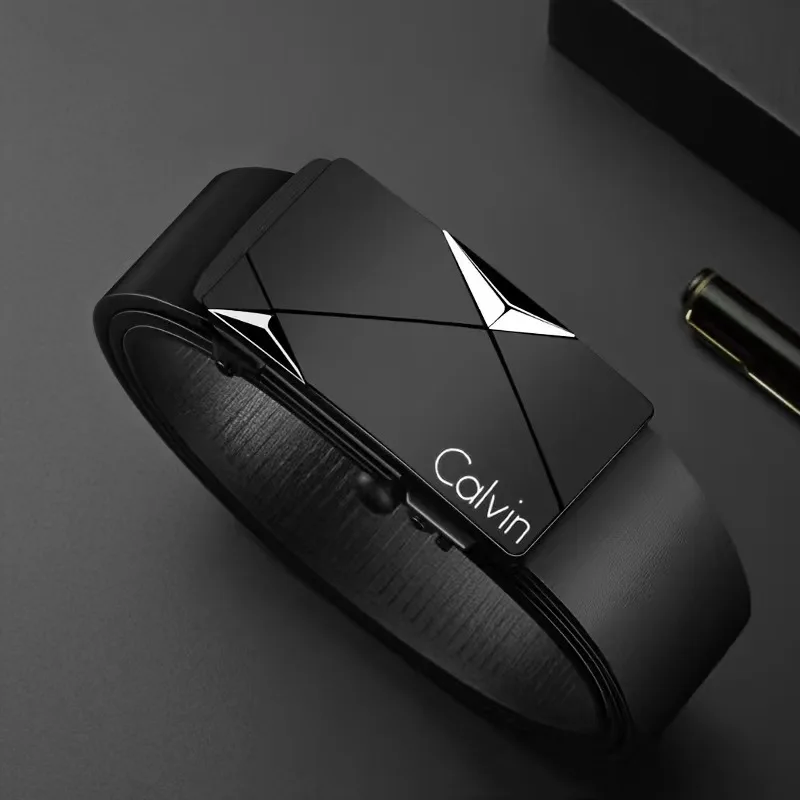 Men Belts Fashion Business Trend Leather Belt Luxury Luxury Brand Automatic Buckle Belt for Men and Women Belts Jeans Decoration