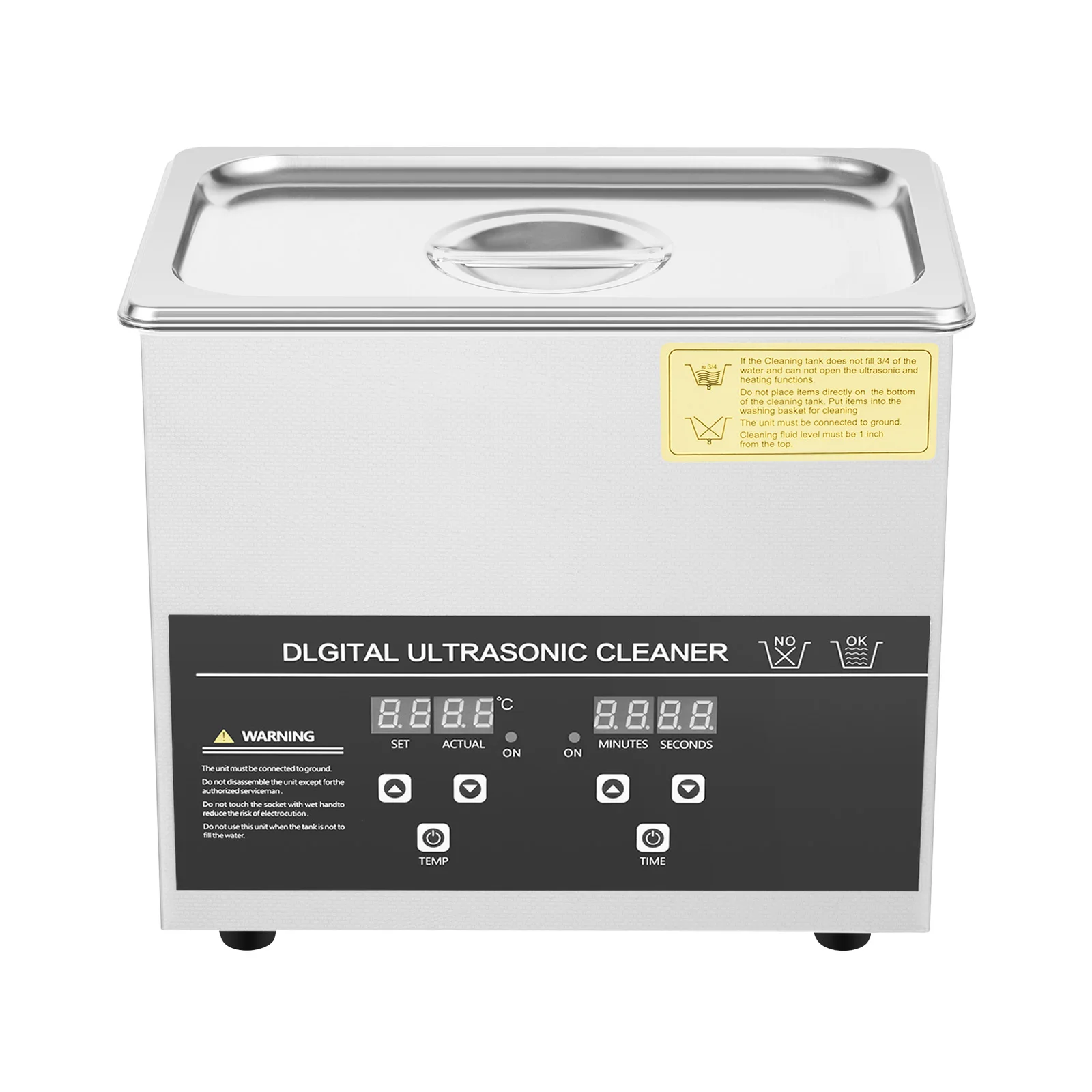 3.2L Ultrasonic Cleaner Stainless Steel Ultrasonic Cleaning Machine Glasses Jewelry Washing Tool TH-20A Ultrasonic Washing Bath