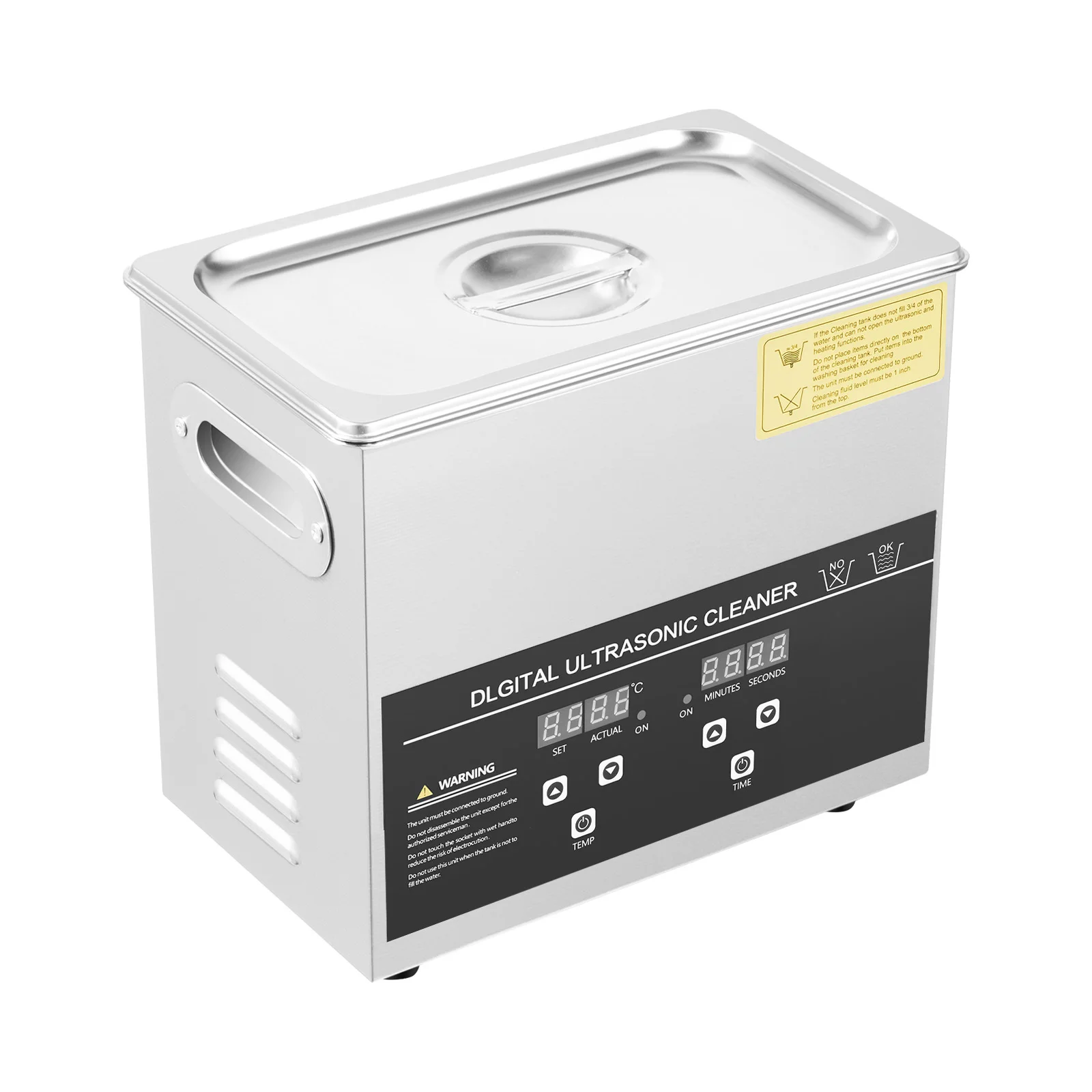 3.2L Ultrasonic Cleaner Stainless Steel Ultrasonic Cleaning Machine Glasses Jewelry Washing Tool TH-20A Ultrasonic Washing Bath