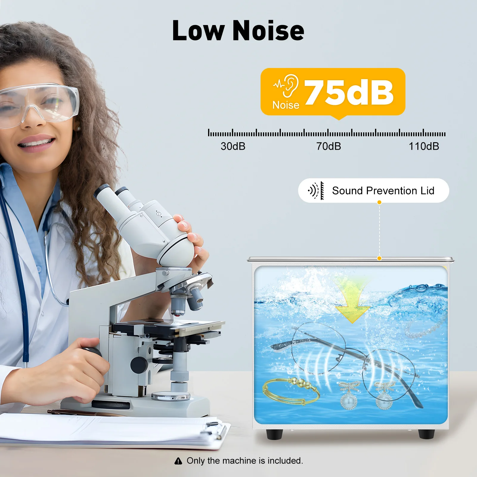 3.2L Ultrasonic Cleaner Stainless Steel Ultrasonic Cleaning Machine Glasses Jewelry Washing Tool TH-20A Ultrasonic Washing Bath