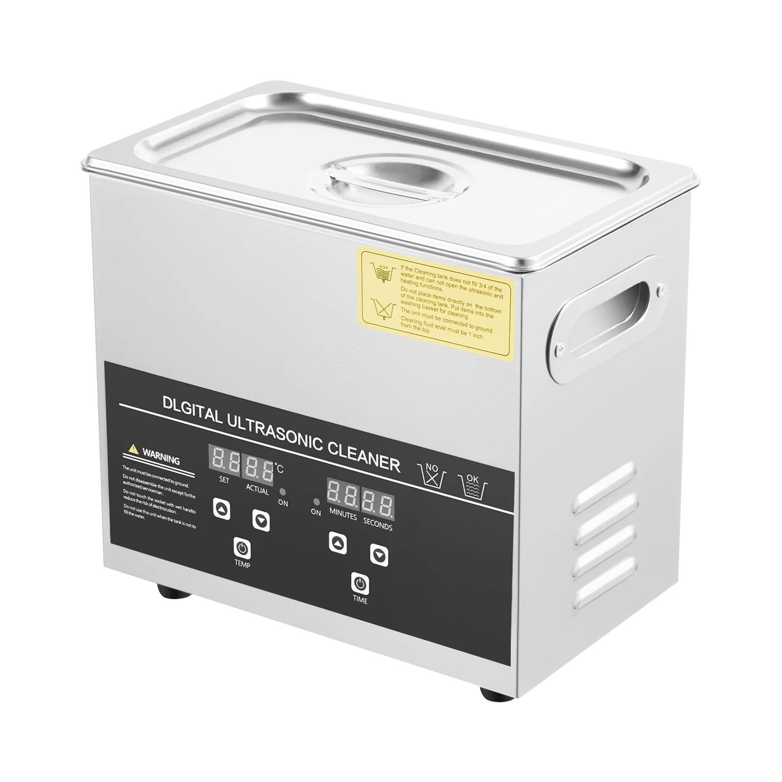 3.2L Ultrasonic Cleaner Stainless Steel Ultrasonic Cleaning Machine Glasses Jewelry Washing Tool TH-20A Ultrasonic Washing Bath