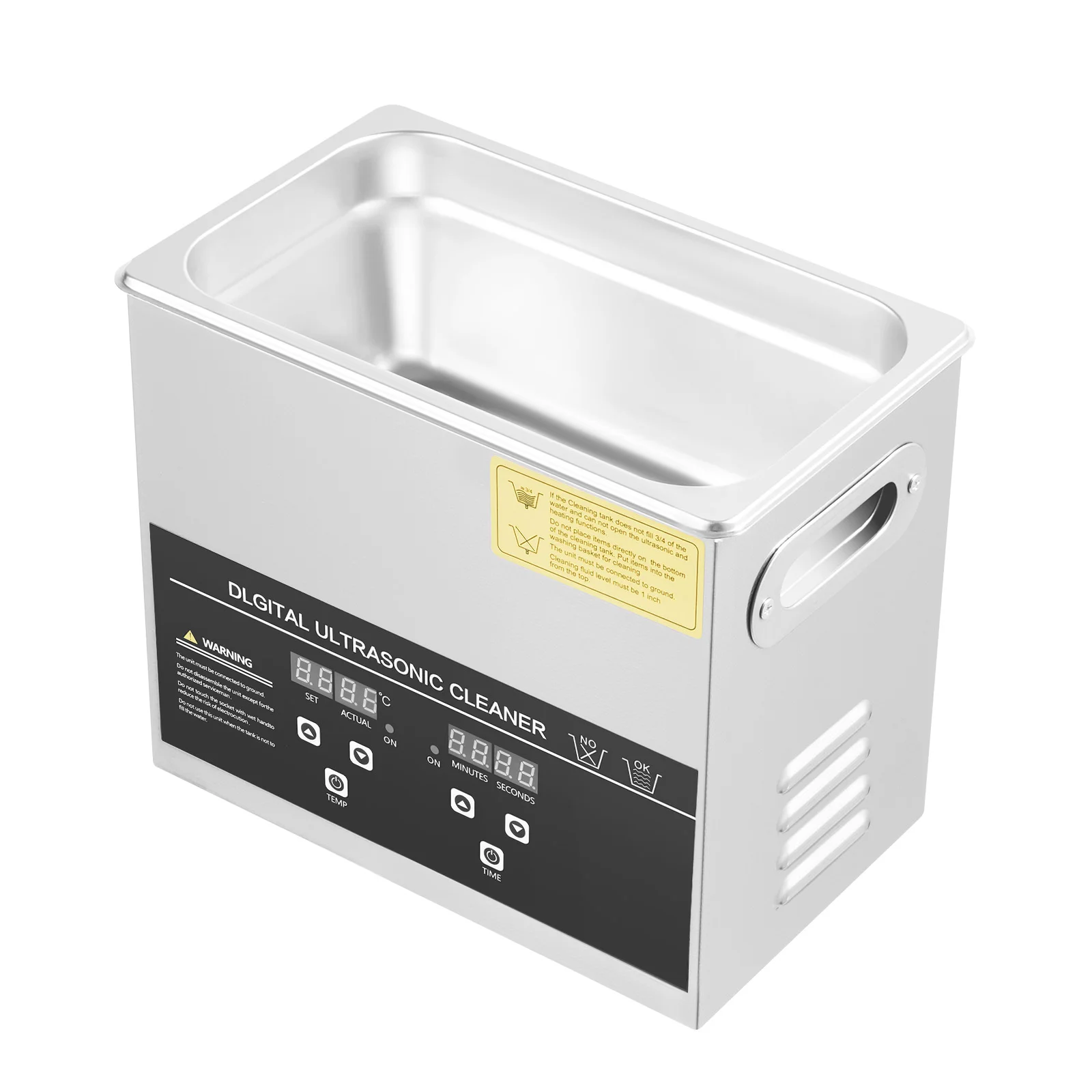 3.2L Ultrasonic Cleaner Stainless Steel Ultrasonic Cleaning Machine Glasses Jewelry Washing Tool TH-20A Ultrasonic Washing Bath