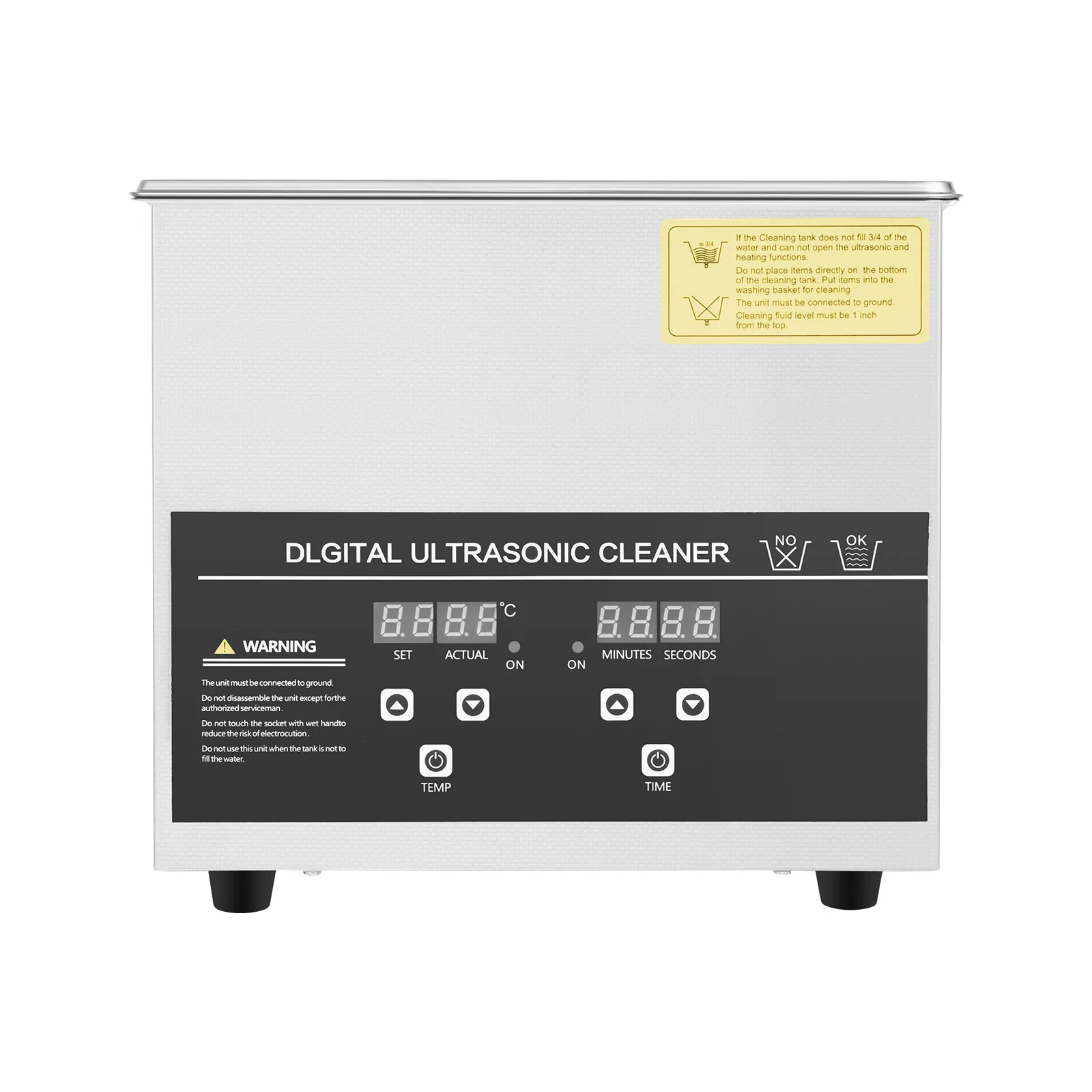 3.2L Ultrasonic Cleaner Stainless Steel Ultrasonic Cleaning Machine Glasses Jewelry Washing Tool TH-20A Ultrasonic Washing Bath