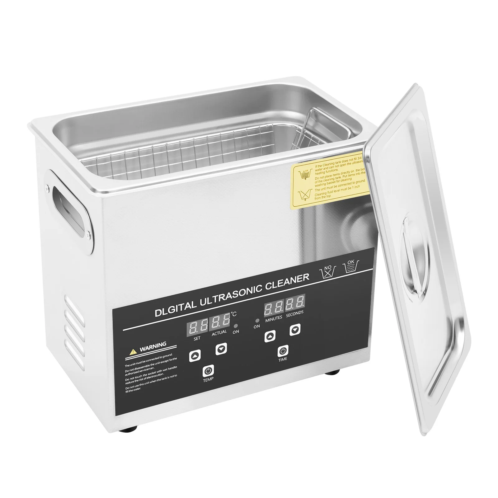 3.2L Ultrasonic Cleaner Stainless Steel Ultrasonic Cleaning Machine Glasses Jewelry Washing Tool TH-20A Ultrasonic Washing Bath