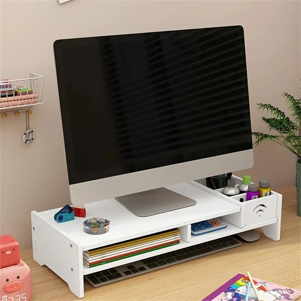 Notebook Computer Stand Computer Desktop Monitor Stand Laptop TV Display Screen Storage PC Riser Shelf