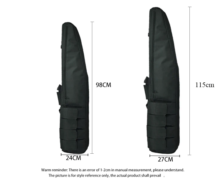 70cm / 98cm / 115cm Tactical Gun Bag Heavy Duty Long Gun Carry Case Outdoor Hunting Gun Shoulder Bag CS Gun Holster