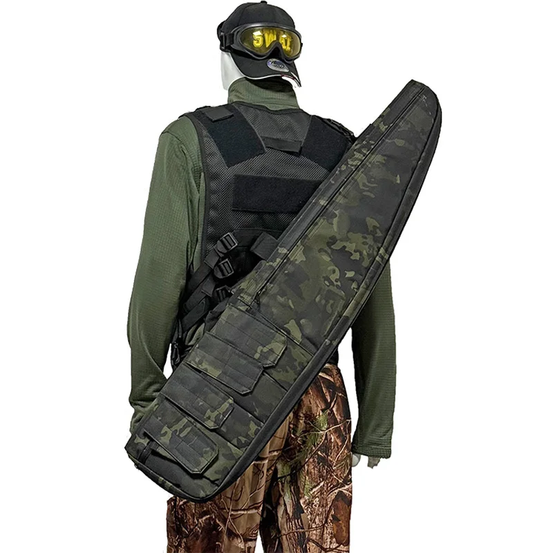 70cm / 98cm / 115cm Tactical Gun Bag Heavy Duty Long Gun Carry Case Outdoor Hunting Gun Shoulder Bag CS Gun Holster
