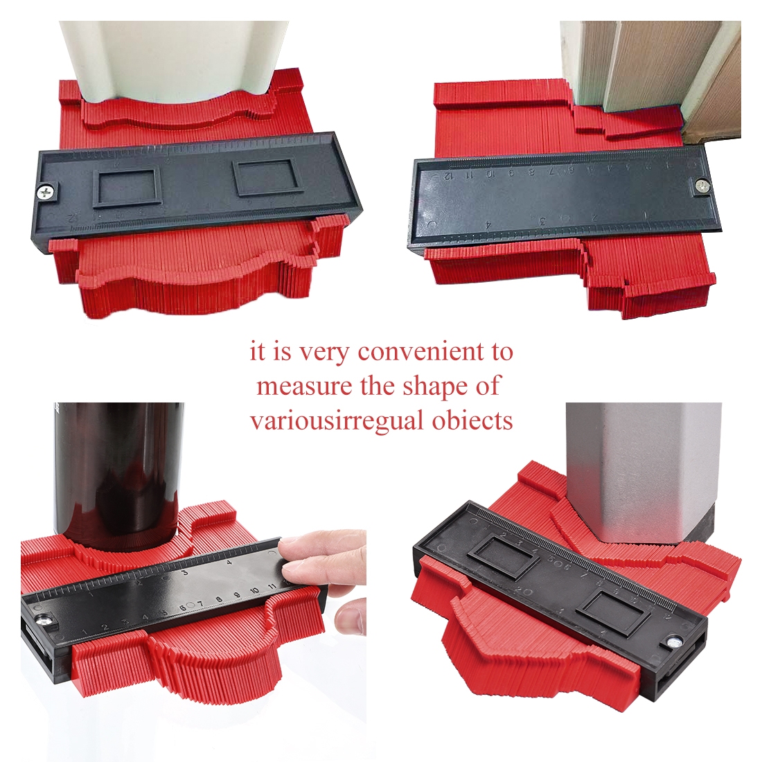 Profile Duplication Gauge Shape Gauge Duplicator Plastic Contour Copy Duplicator Magic Measuring Tool For Woodworking Tool