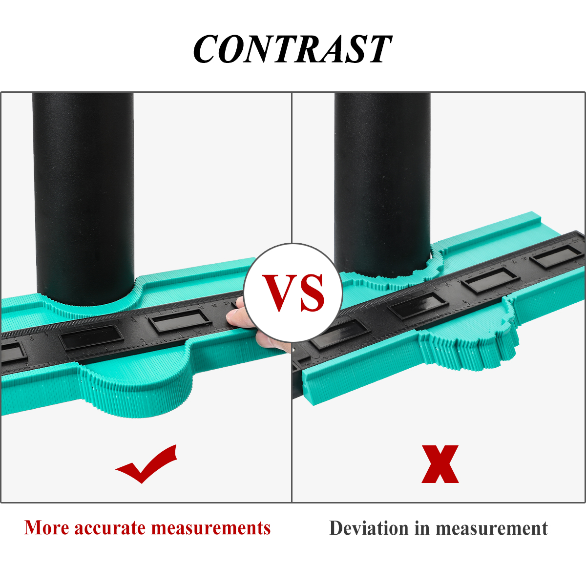 Profile Duplication Gauge Shape Gauge Duplicator Plastic Contour Copy Duplicator Magic Measuring Tool For Woodworking Tool
