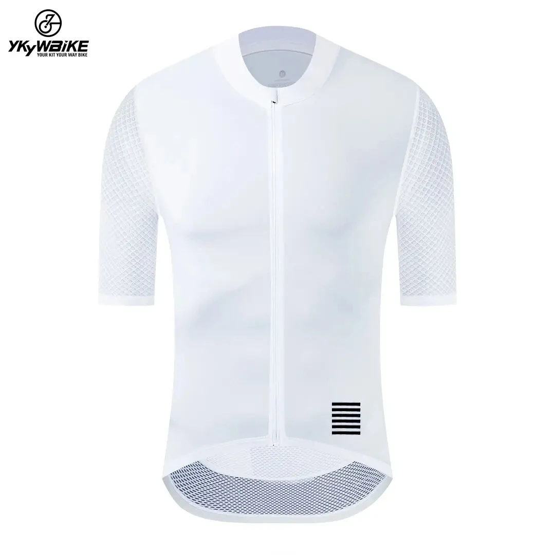 YKYWBIKE Summer Men’s Pro Cycling Jersey Breathable Mtb Shorts Sleeve Bicycle Clothing Pockets Mountain Cycling Road Bike
