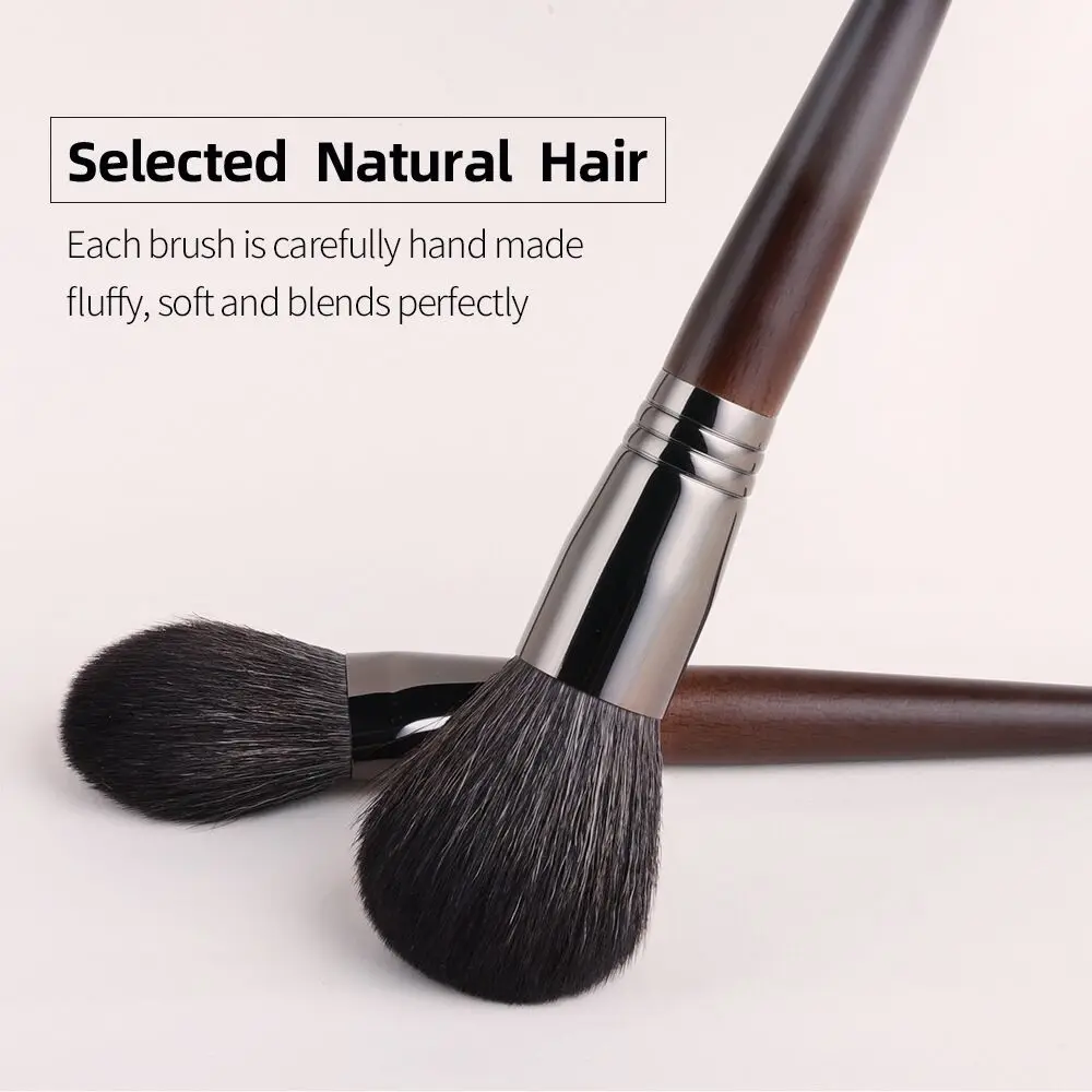 OVW Natural Goat Hair Makeup Brushes Set Professional Kit brocha maquillaje pedzle do makijazu blending smudging brush shader