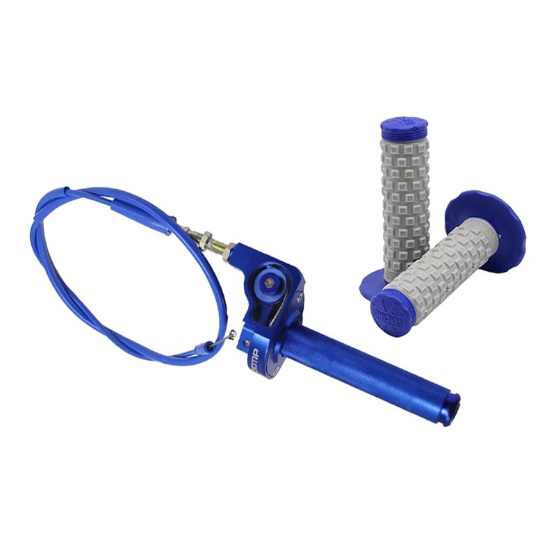ZSDTRP 7/8'' CNC Aluminum Twist Throttle Handle Grip + Cable Replacement For Dirt Bike Quad ATV Pit 50cc 125cc 150cc 250cc