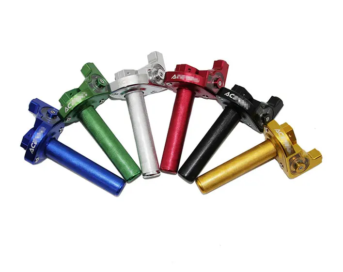 ZSDTRP 7/8'' CNC Aluminum Twist Throttle Handle Grip + Cable Replacement For Dirt Bike Quad ATV Pit 50cc 125cc 150cc 250cc