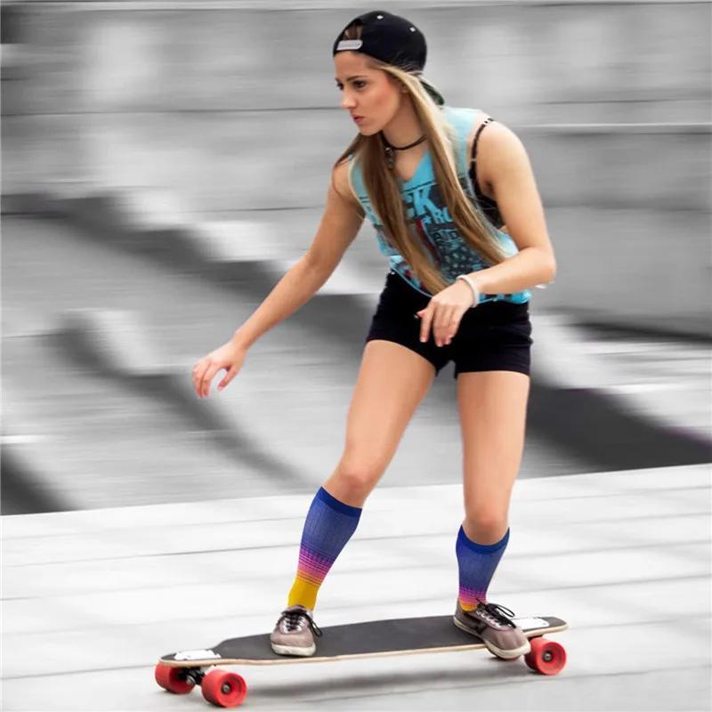24 Style Compression Socks Women & Men Best Running, Athletic Sports Crossfit Flight Travel Nurses Running Athletic Stocking