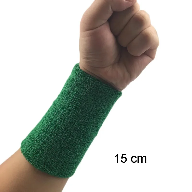 1Pcs Wrist Sweatband Tennis Sport Wristband Volleyball Gym Wrist Brace Support Sweat Band Towel Bracelet Protector 8 /11 /15 cm