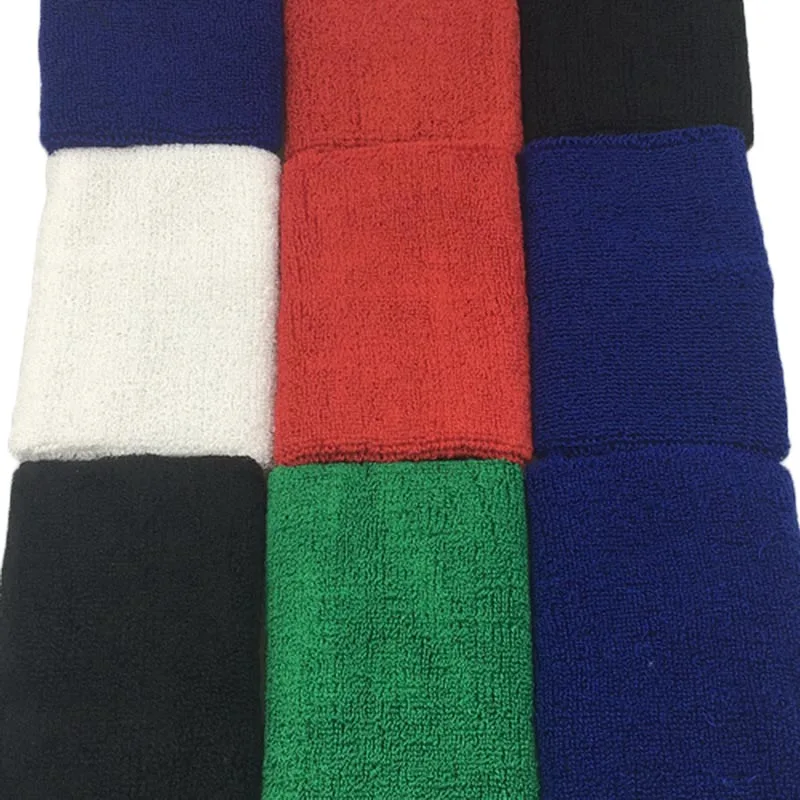 1Pcs Wrist Sweatband Tennis Sport Wristband Volleyball Gym Wrist Brace Support Sweat Band Towel Bracelet Protector 8 /11 /15 cm