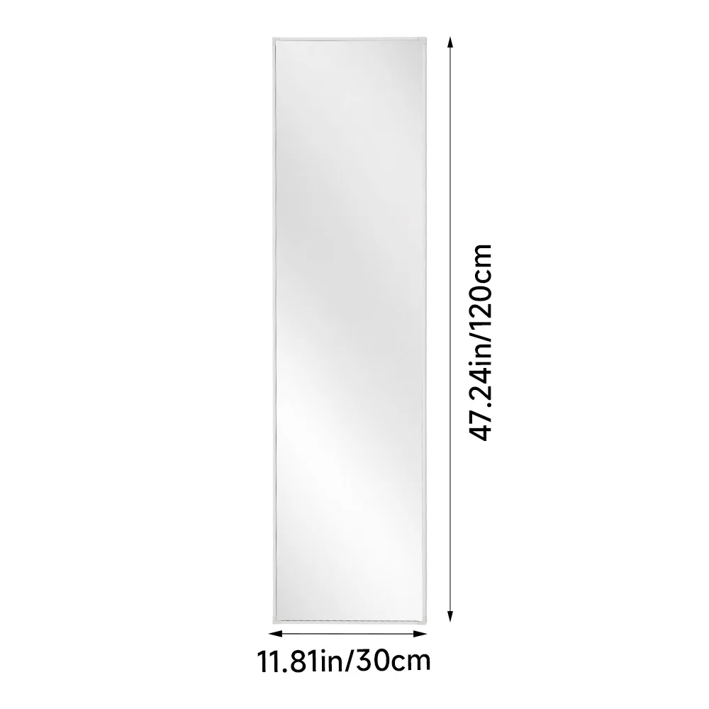 Voltsify Modern Metal Frame Full Length Wall-Mounted Mirror for Living Room Bedroom