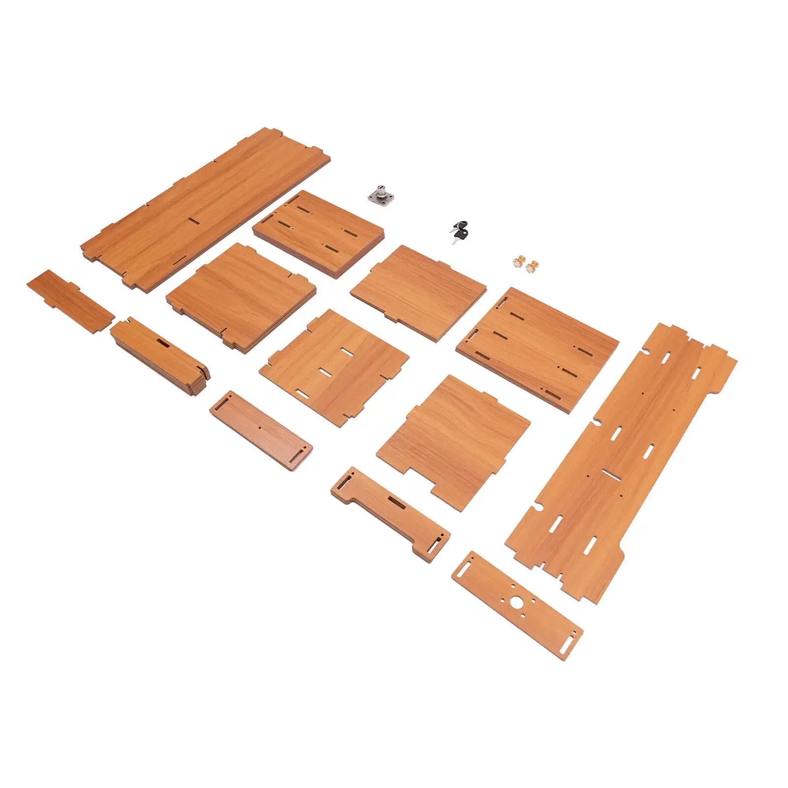 Computer Monitor Stand, Computer Shelf with Wooden Drawers, Desktop Monitor Stand, Suitable for Study, Office and Desk Storage