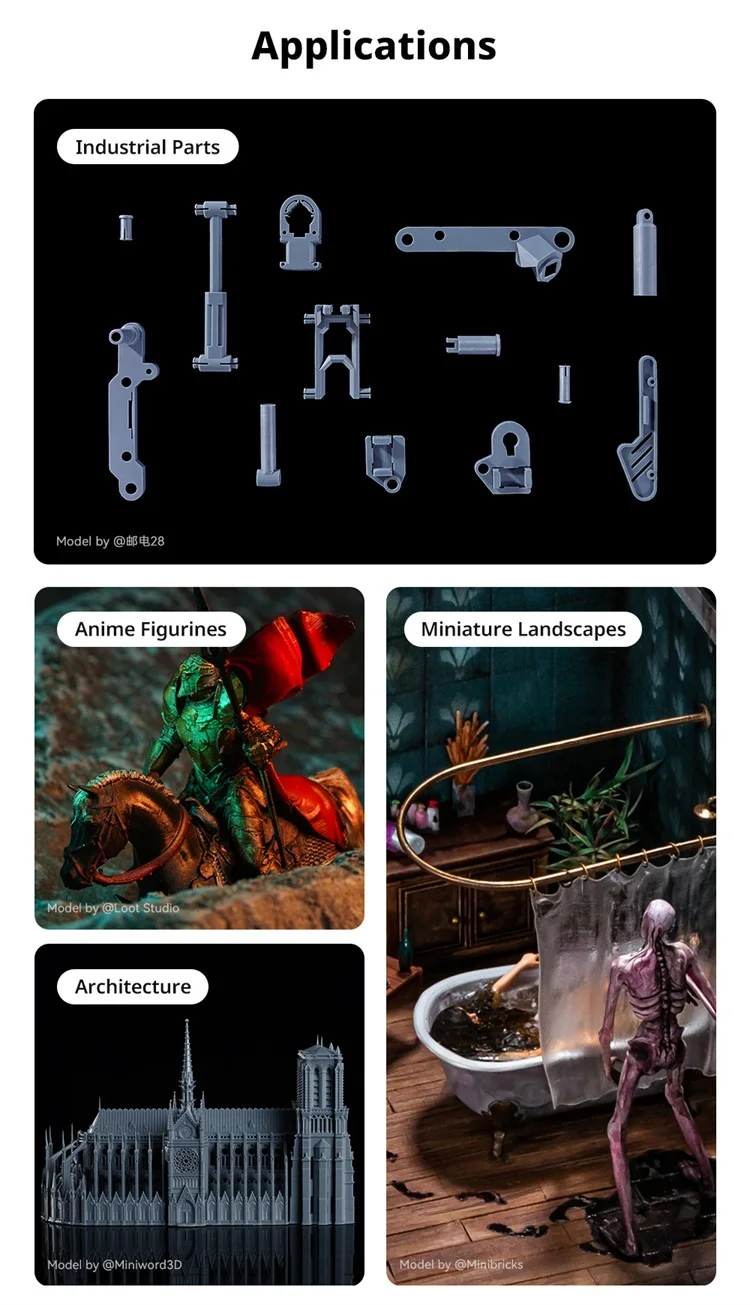 NEW Anycubic 2.0 Resin 3D Printer Photopolymer ABS-Like Resin Higher Toughness & Resilience Fast Curing High Precision Resin