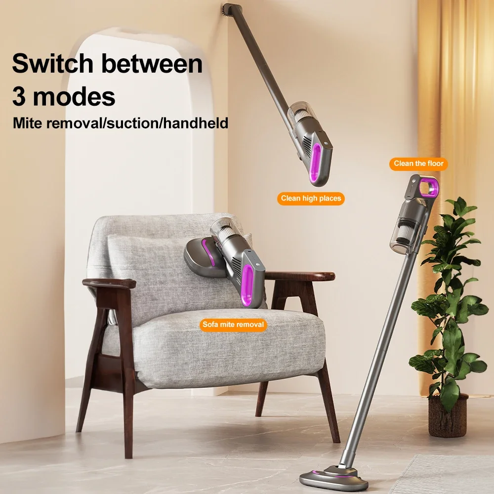 Handheld Dust Multifunctional With Mite Removal Joint Floor Joint Brush Joint 3-Layer High-Efficiency Filtration