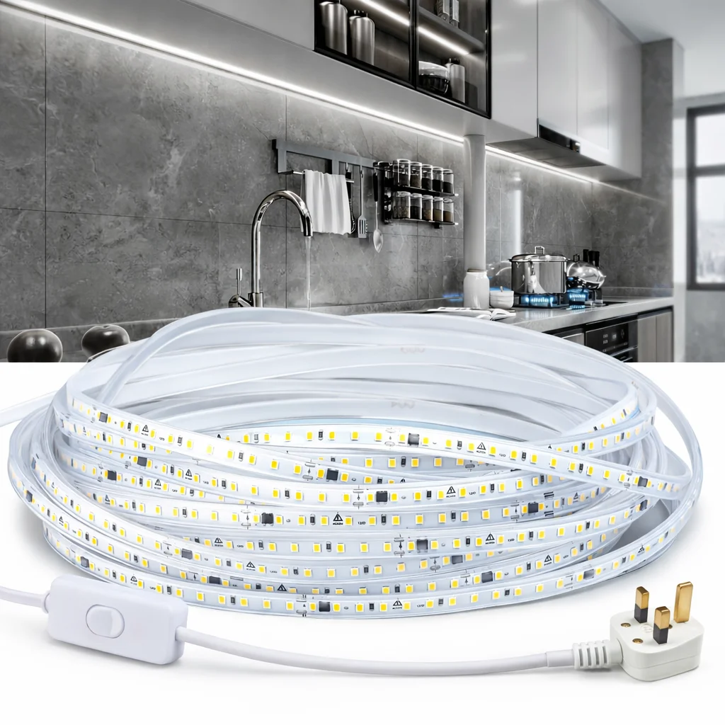 LED Strip Light 2m-35m High Brightness for Kitchen Cabinet Shelf Counter Lighting white led strip uniform led tape