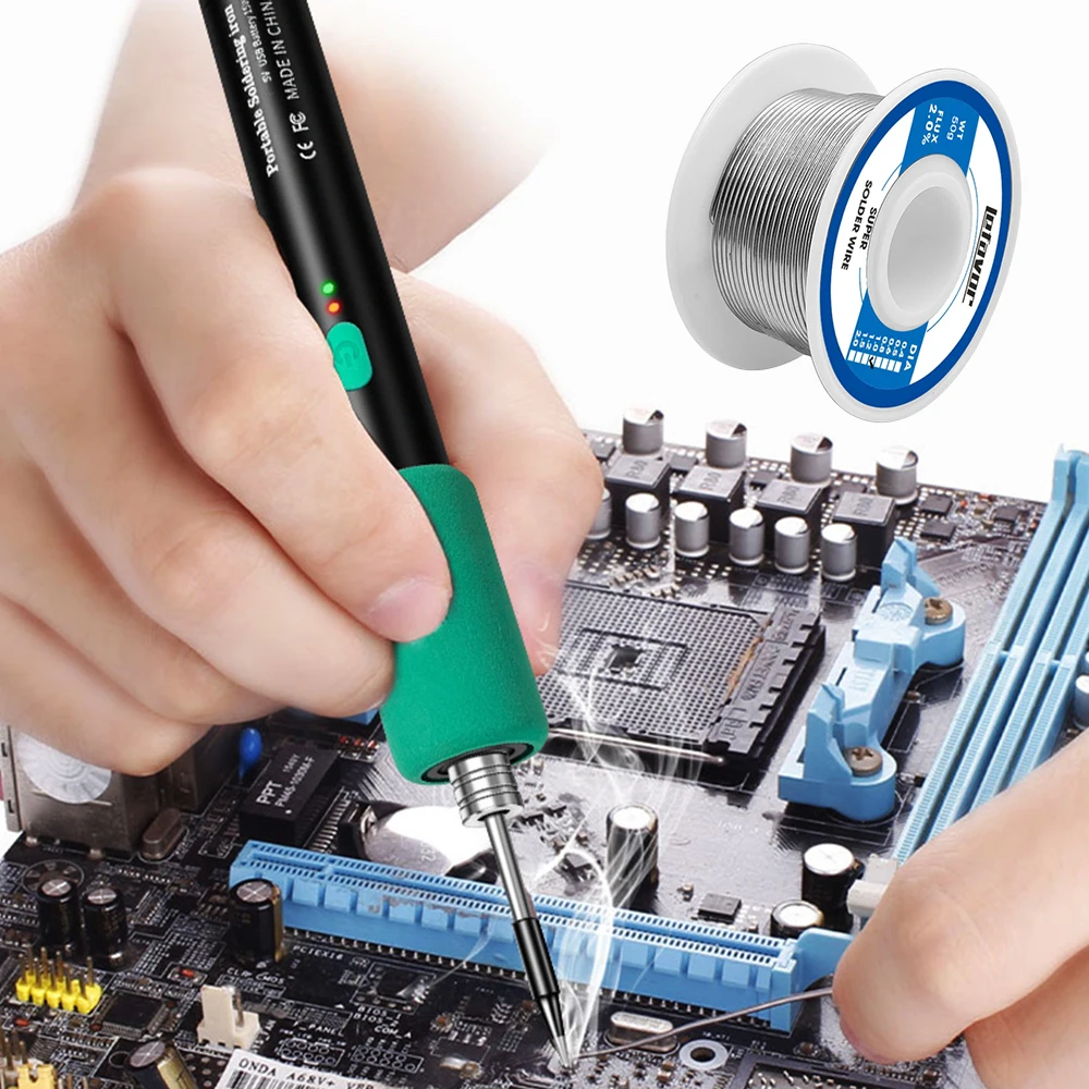 High Purity Solder Wire Fusible Tin Easy Melt 50g/100g Rosin Core Tin Dia 0.8MM CPU Wire Circuit Repair Welding tool Accessorie