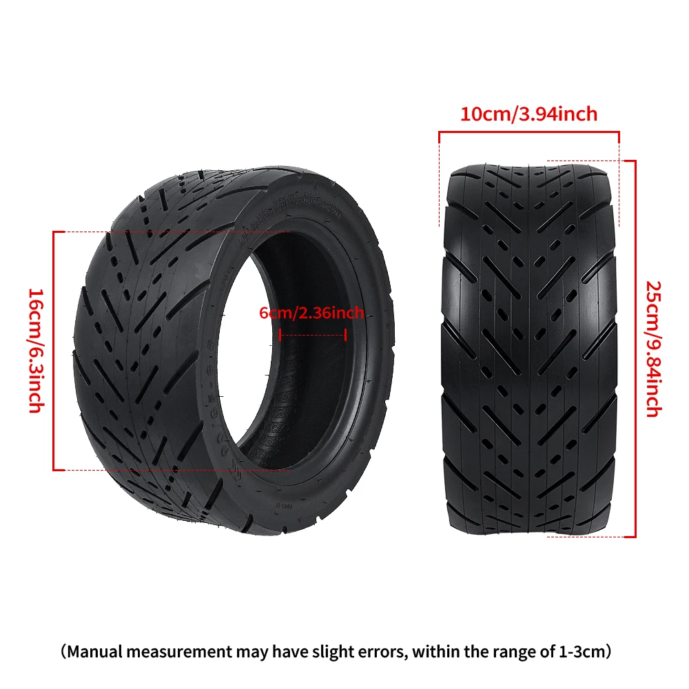 90/65-6.5 Front Rear Wheel Tubeless Tire for Kukirin G4 11 Inch Off-road Tyre Replacement Parts Electric Scooter Accessories