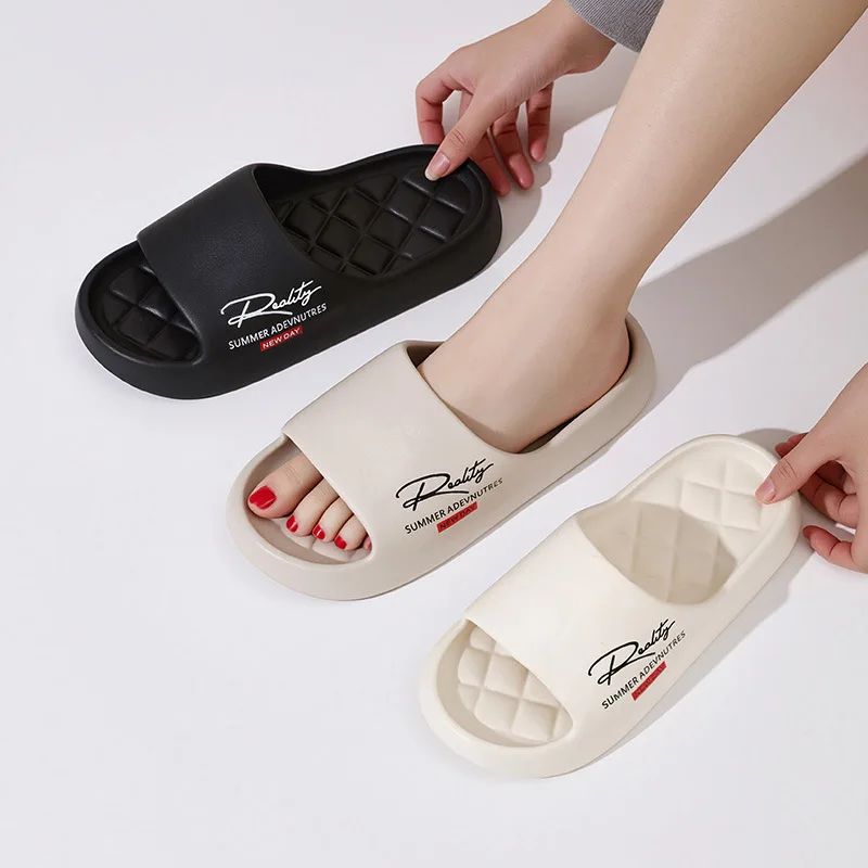 Soft EVA Indoor Bathroom Slippers For Women Men Summer House Shoes Anti-Slip Odor-Resistant Couples Home Shower Beach Slides