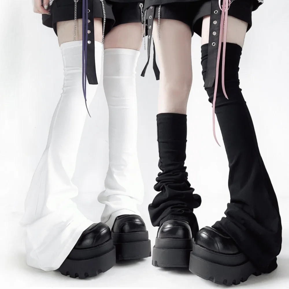 1 Pairs Leg Warmers Y2K Harajuku Punk Knee Socks Japanese Style Spicy Femboys Over The Knee Horn Shapeds Cuffs Sexy Accessories