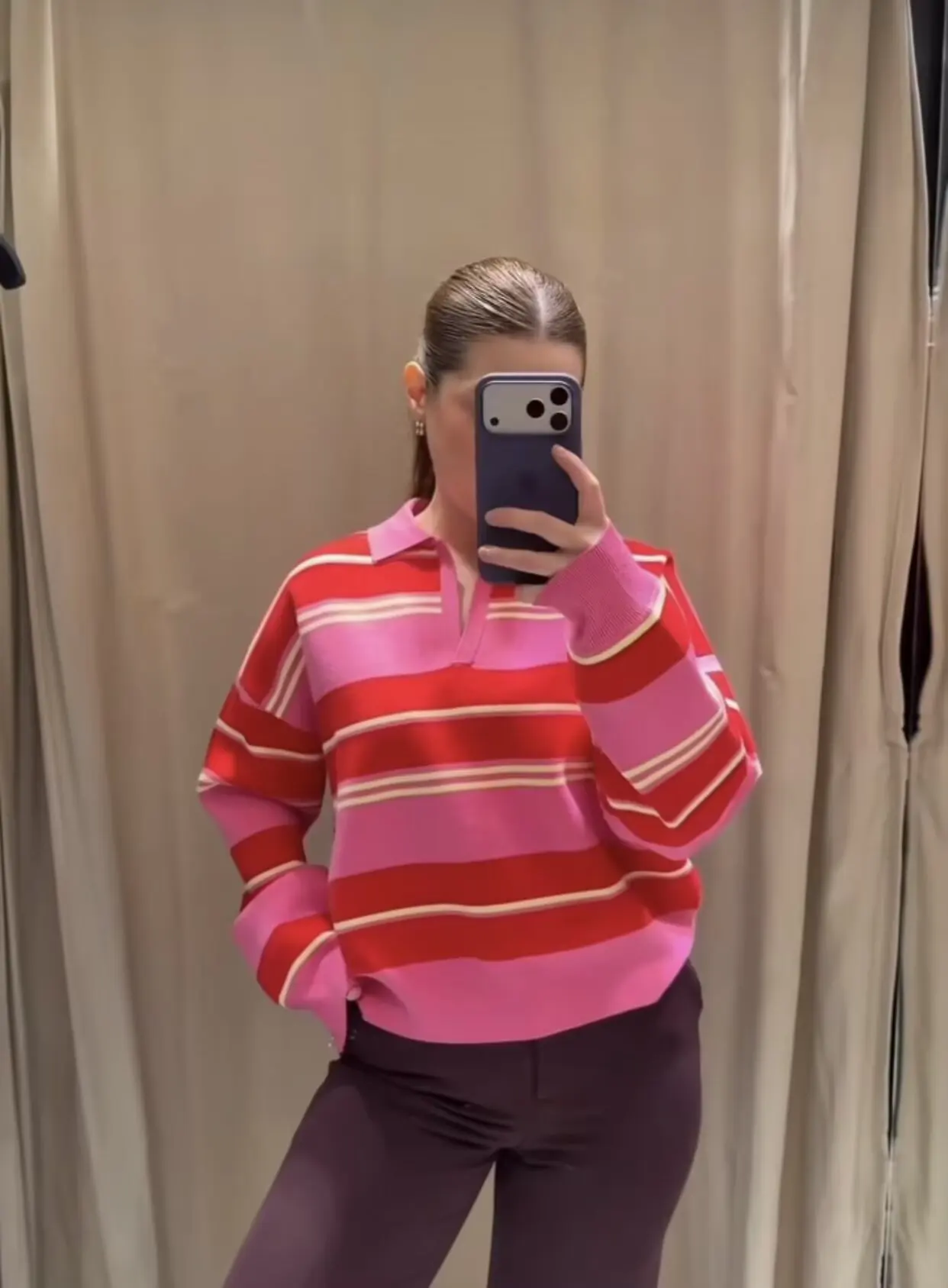 Autumn Women's New Sweater Blouse 2026 Fashion Striped Knit Pullover Chic Young Women Travel Joker Autumn Street Knit Sweaters