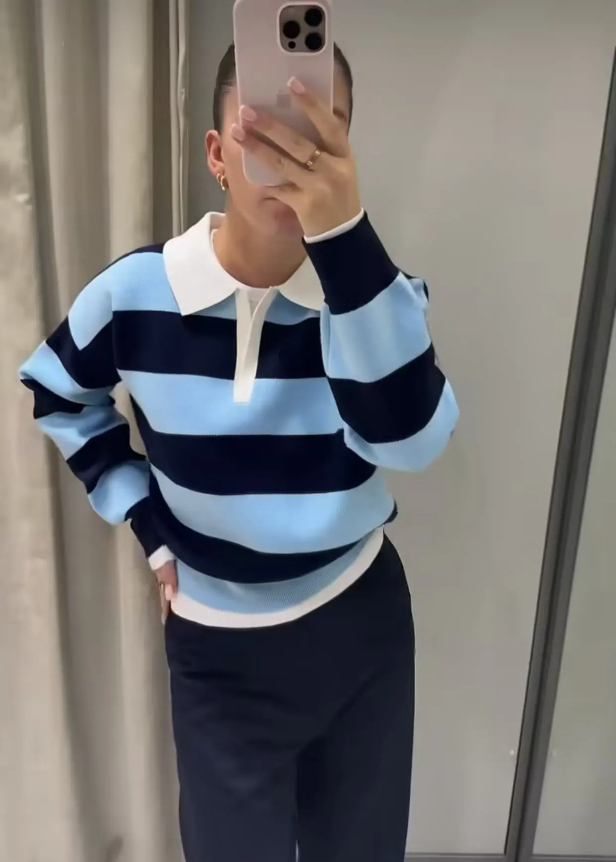 Autumn Women's New Sweater Blouse 2026 Fashion Striped Knit Pullover Chic Young Women Travel Joker Autumn Street Knit Sweaters
