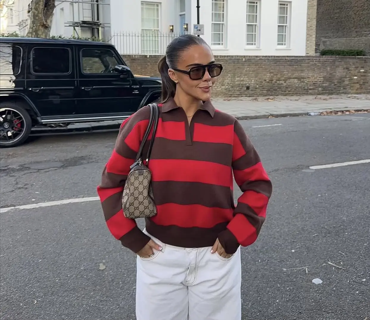 Autumn Women's New Sweater Blouse 2026 Fashion Striped Knit Pullover Chic Young Women Travel Joker Autumn Street Knit Sweaters
