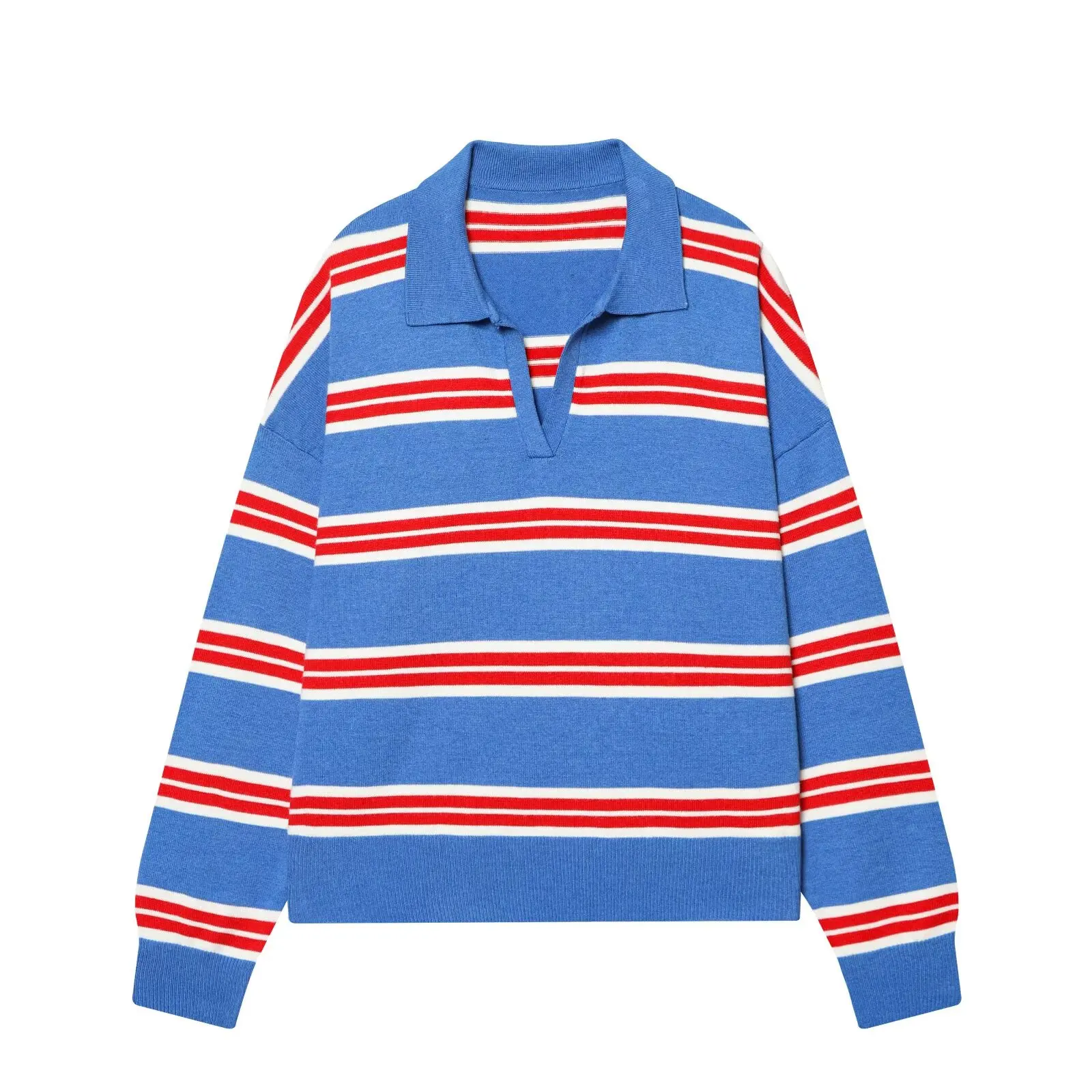 Autumn Women's New Sweater Blouse 2026 Fashion Striped Knit Pullover Chic Young Women Travel Joker Autumn Street Knit Sweaters