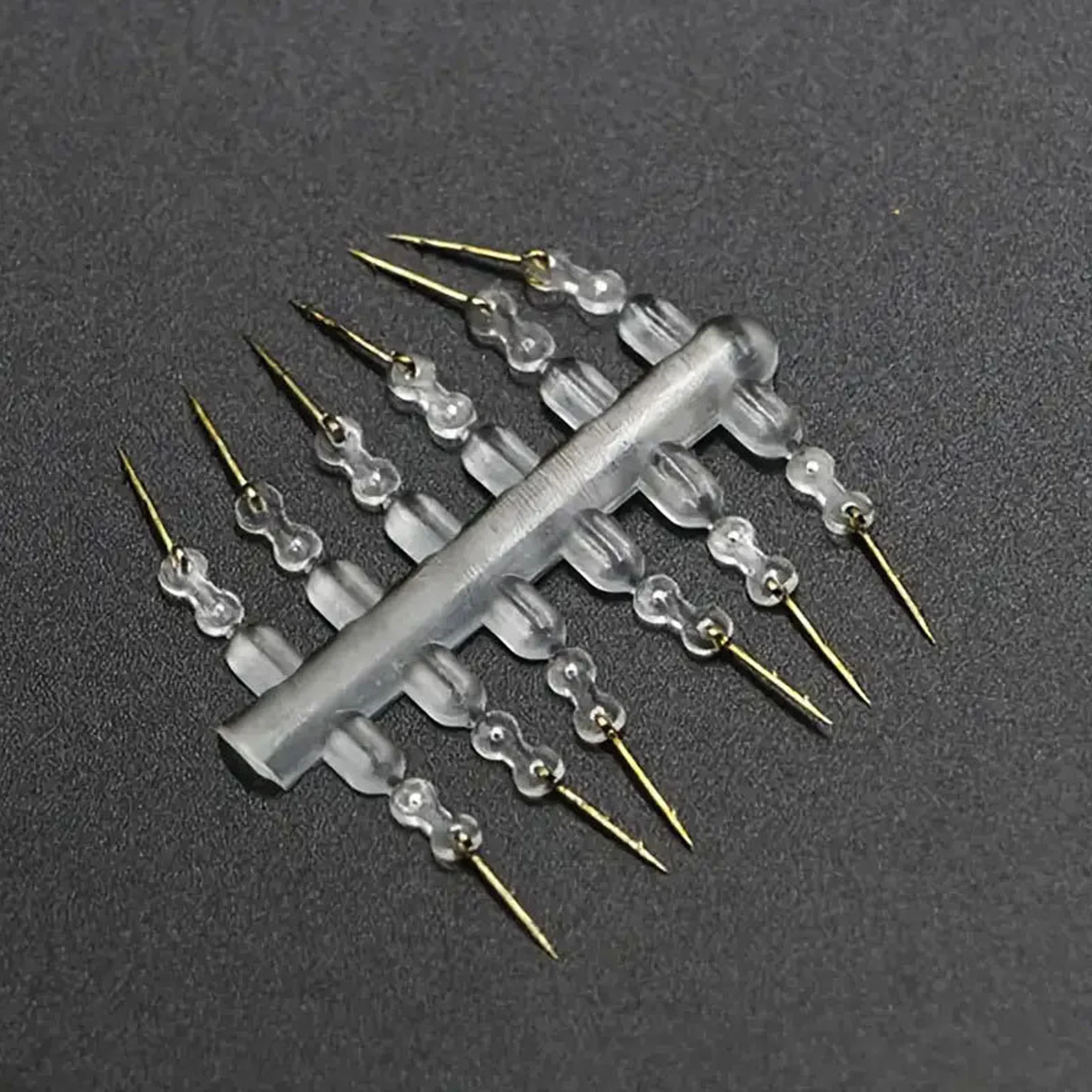 12pcs Metal Bait Spike Carp Fishing Accessories Bait Sting Boilies Pin with Clear Rubber Corn Ronnie Hair Rig Carp Feeder Tackle
