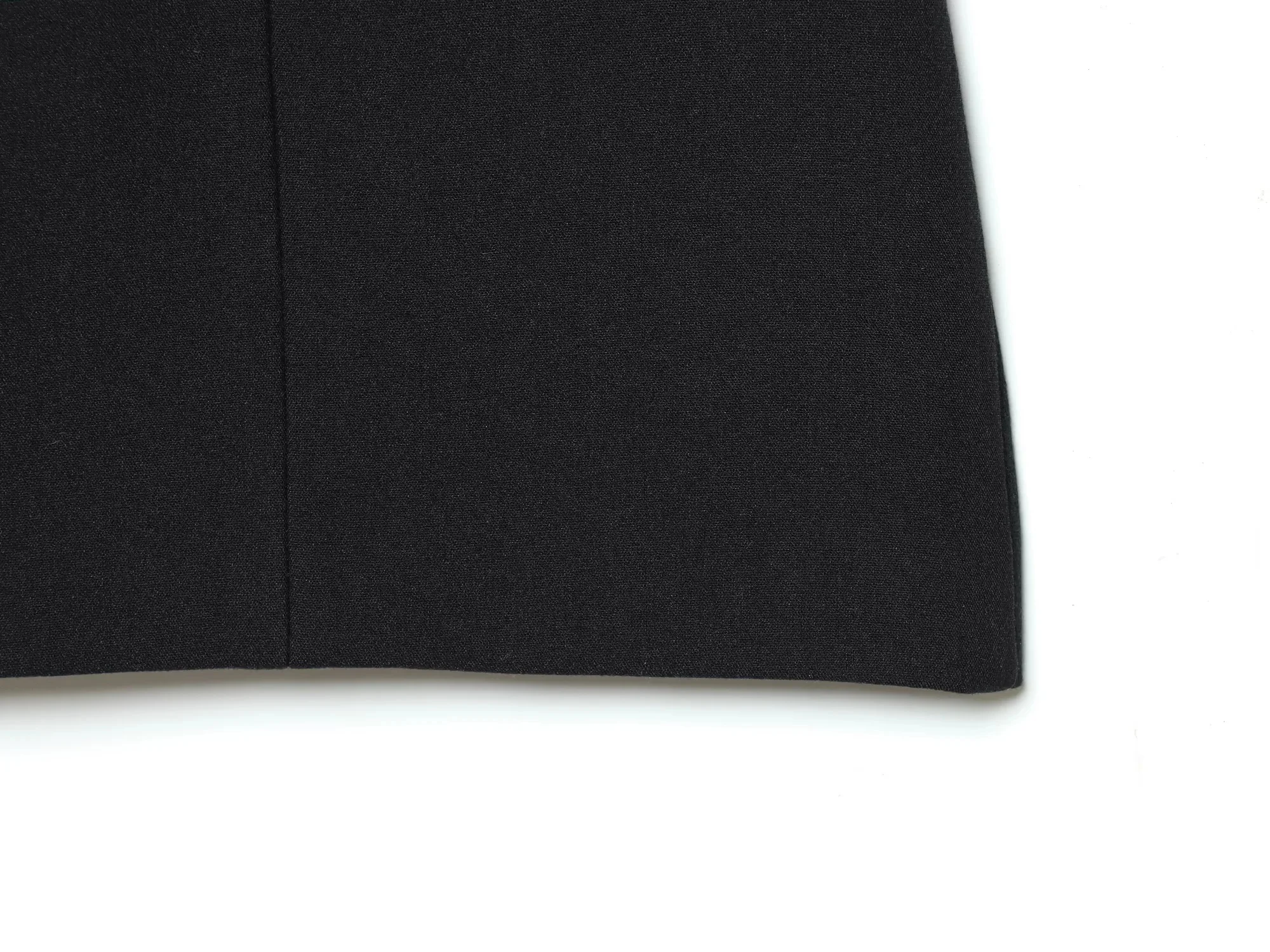 KONDALA Elegant Holiday Chic Women Mini Dress Black O-Neck Zipper Short Puff Sleeve Dress Fashion 2026 Spring Summer Party Dress