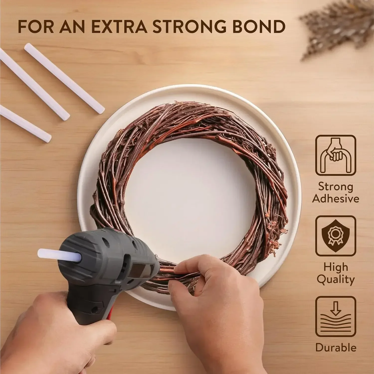 Hot Glue Sticks Multi-Temperature Quick Bonding for Crafting DIY & School Projects | Fits Mini Glue Guns