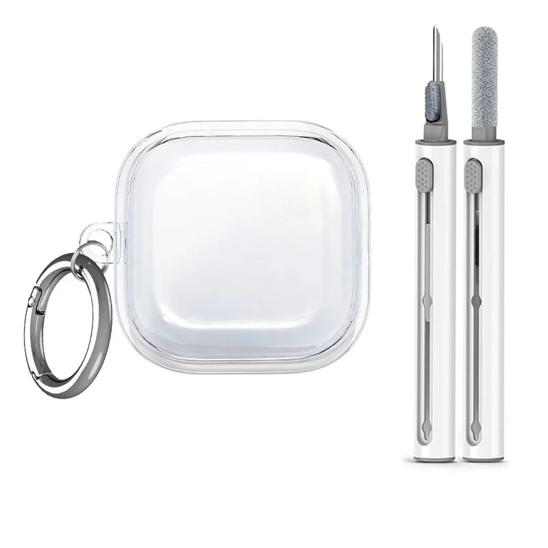 for Samsung Galaxy Buds 4Pro Case Soft Transparent TPU Case for Samsung Galaxy Buds 4 Case Accessories with Keychain&Cleaner Pen