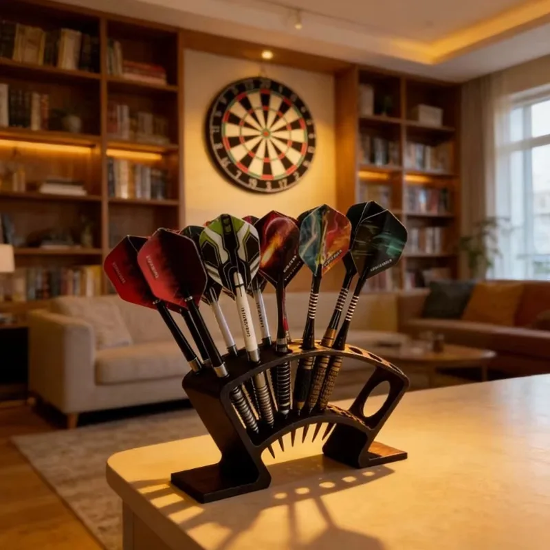 27 Slots Large Capacity Dart Stand Organizer 3D Printed Display Rack for Home Bar Themed Room Decoration Dart Enthusiasts Gift