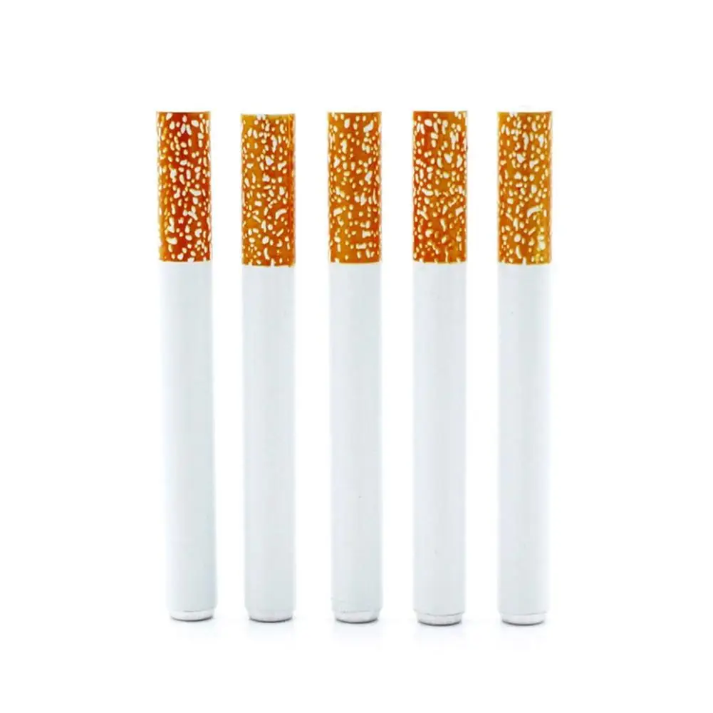 Funny Cigarette Bubble Toy Set Mini Cigarette-Shaped Metal Bubble Wand With Bubble Liquid Metal Smoking Machine Outdoor Portable