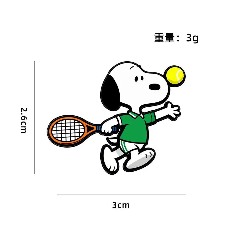 Cute cartoon dog badge Cartoon anime creative puppy metal brooch decoration cute alloy brooch anti slip button badge